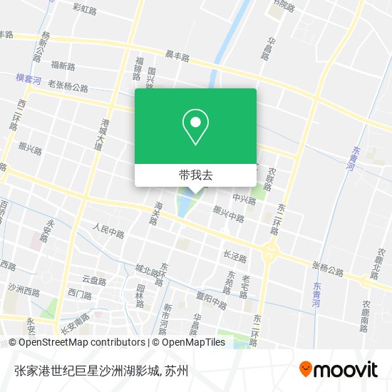 张家港世纪巨星沙洲湖影城地图