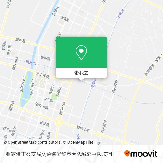 张家港市公安局交通巡逻警察大队城郊中队地图