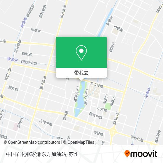 中国石化张家港东方加油站地图