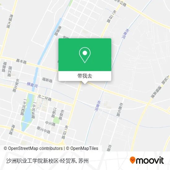 沙洲职业工学院新校区-经贸系地图
