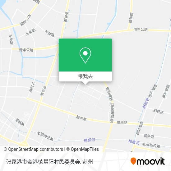张家港市金港镇晨阳村民委员会地图