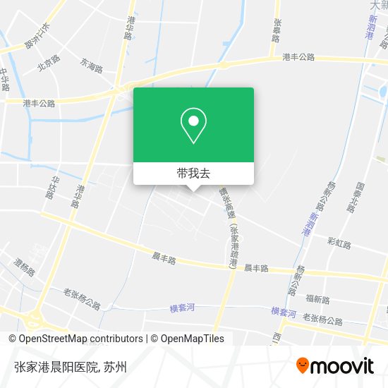 张家港晨阳医院地图