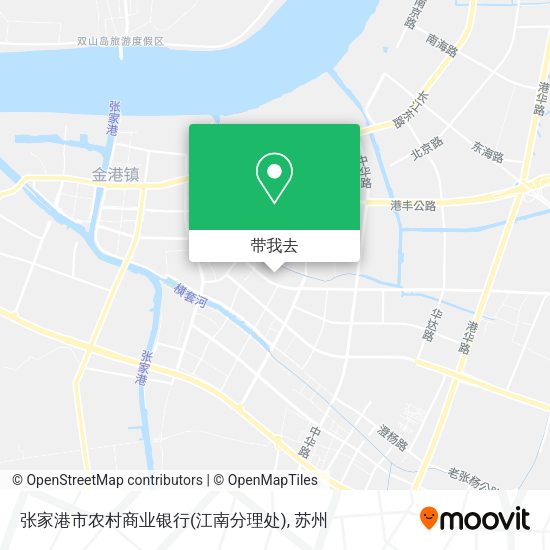 张家港市农村商业银行(江南分理处)地图