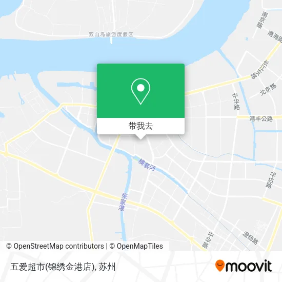 五爱超市(锦绣金港店)地图