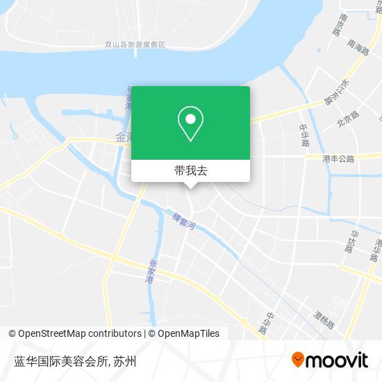 蓝华国际美容会所地图