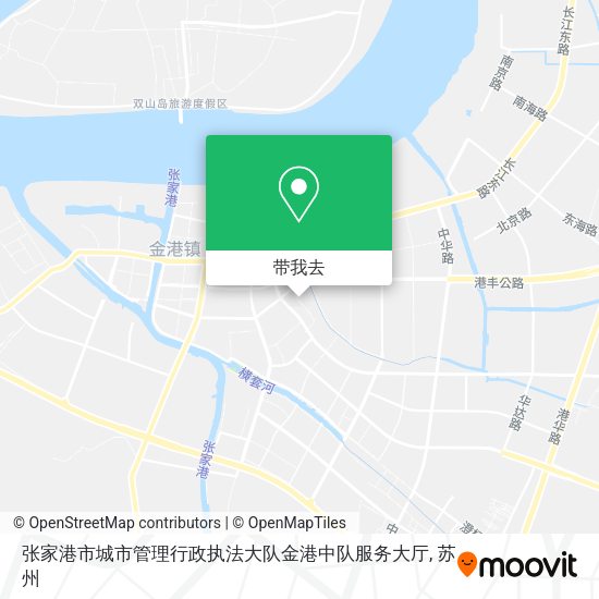 张家港市城市管理行政执法大队金港中队服务大厅地图