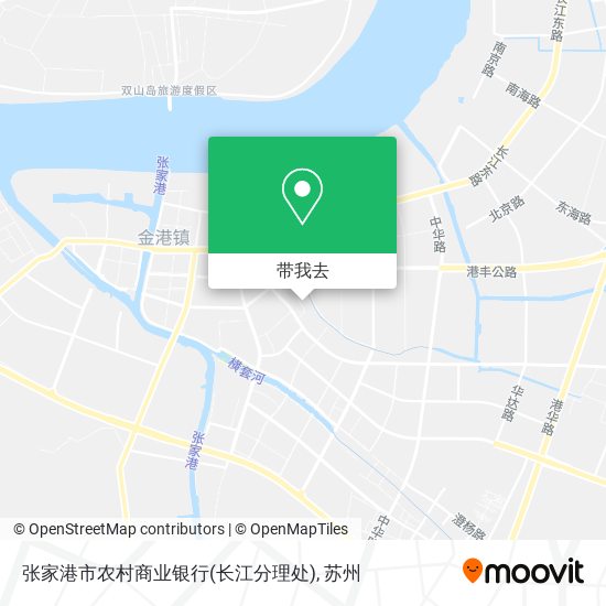 张家港市农村商业银行(长江分理处)地图