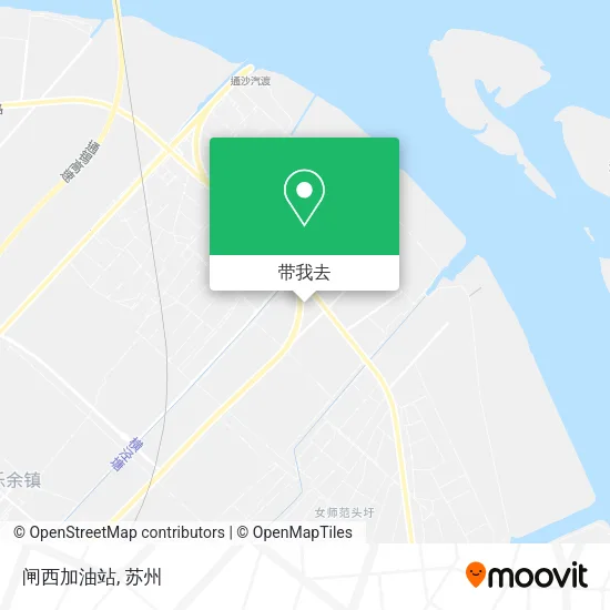 闸西加油站地图