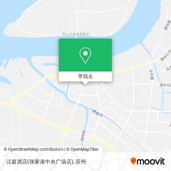汉庭酒店(张家港中央广场店)地图