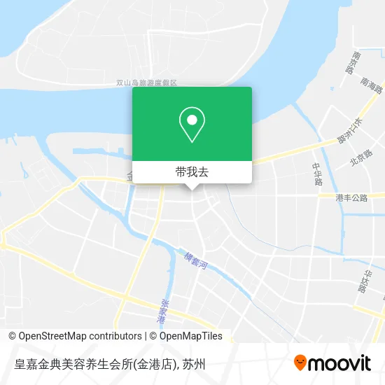 皇嘉金典美容养生会所(金港店)地图