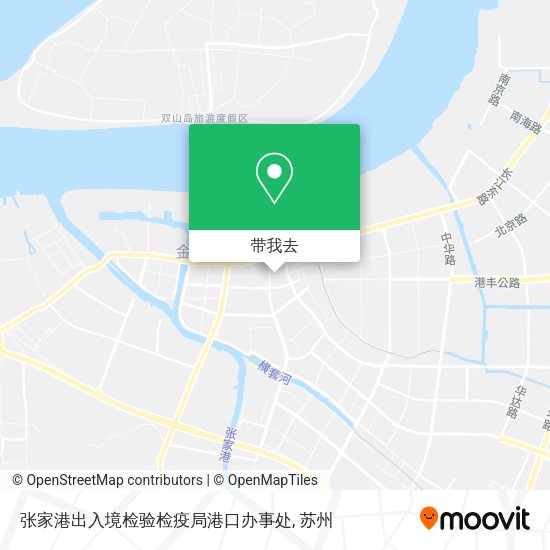 张家港出入境检验检疫局港口办事处地图