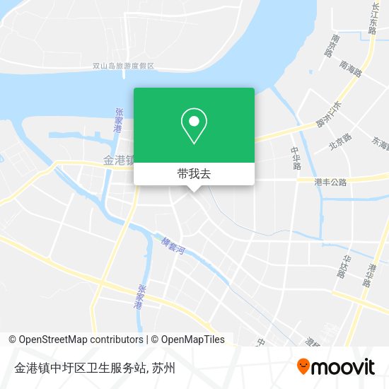 金港镇中圩区卫生服务站地图