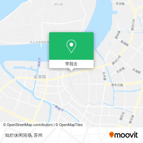 灿烂休闲浴场地图