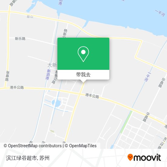 滨江绿谷超市地图
