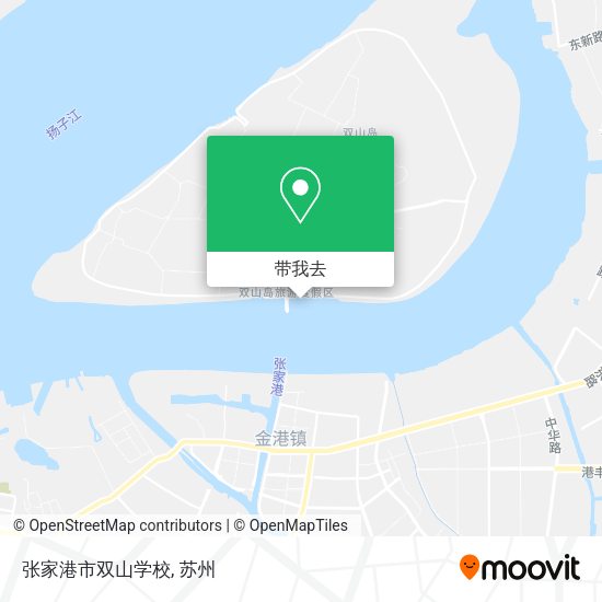 张家港市双山学校地图
