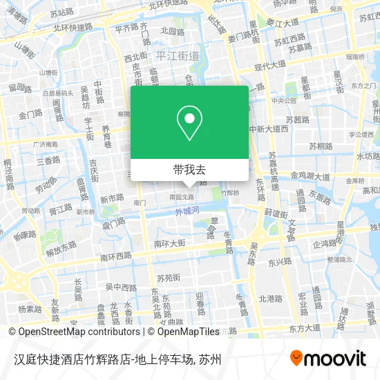 汉庭快捷酒店竹辉路店-地上停车场地图