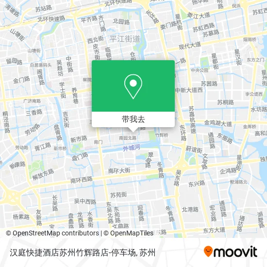 汉庭快捷酒店苏州竹辉路店-停车场地图