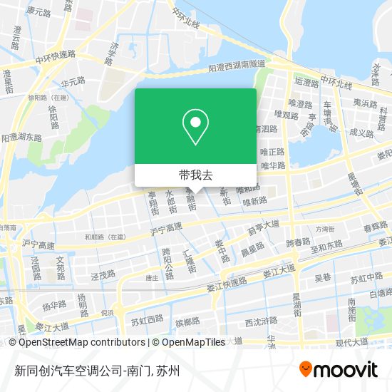 新同创汽车空调公司-南门地图