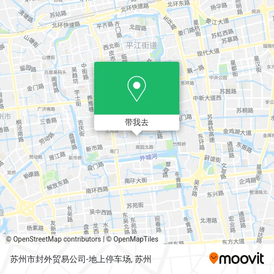 苏州市封外贸易公司-地上停车场地图