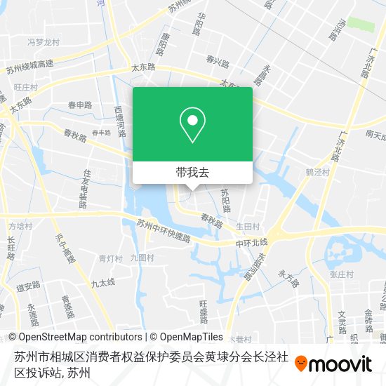苏州市相城区消费者权益保护委员会黄埭分会长泾社区投诉站地图