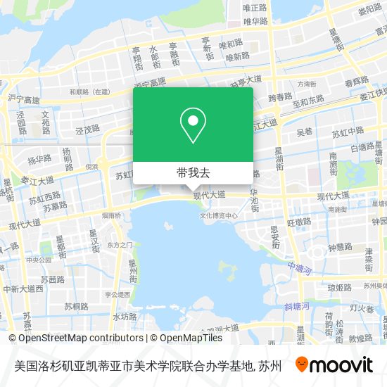美国洛杉矶亚凯蒂亚市美术学院联合办学基地地图