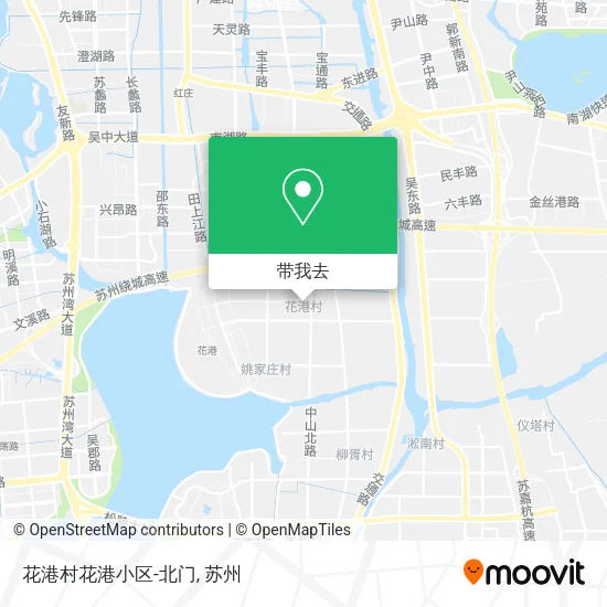 花港村花港小区-北门地图