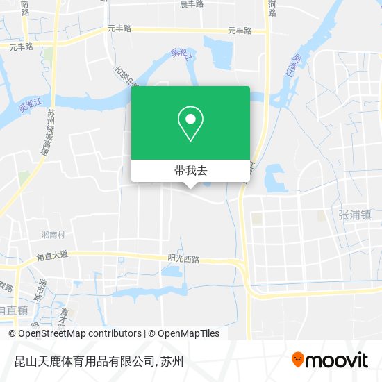 昆山天鹿体育用品有限公司地图