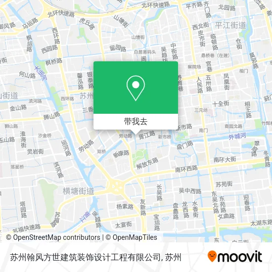 苏州翰风方世建筑装饰设计工程有限公司地图