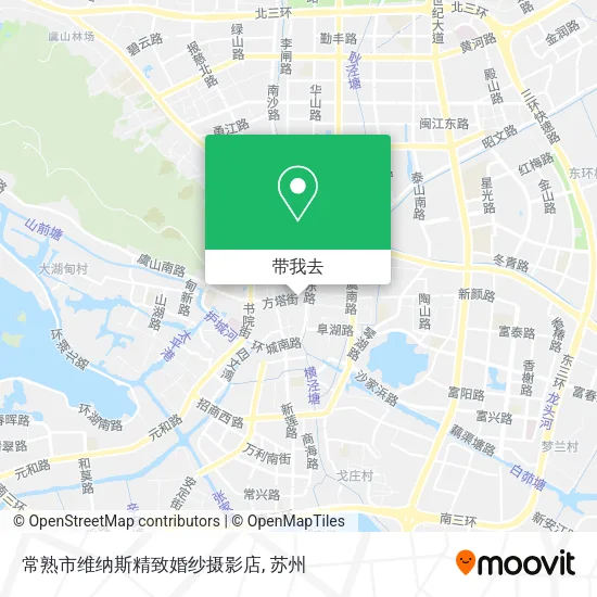 常熟市维纳斯精致婚纱摄影店地图