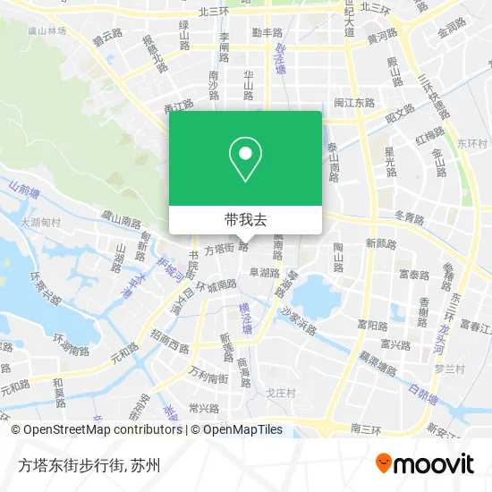 方塔东街步行街地图