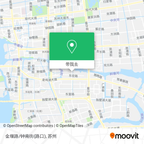 金堰路/钟南街(路口)地图