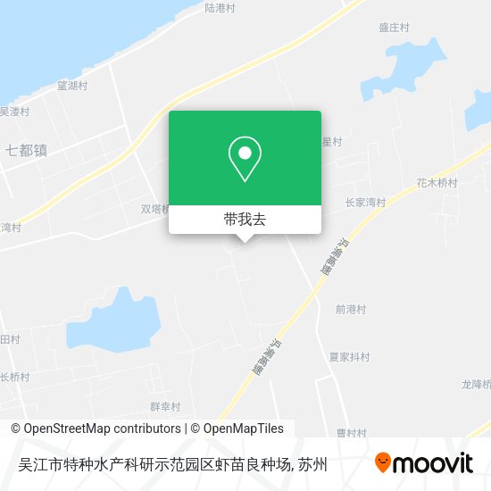 吴江市特种水产科研示范园区虾苗良种场地图