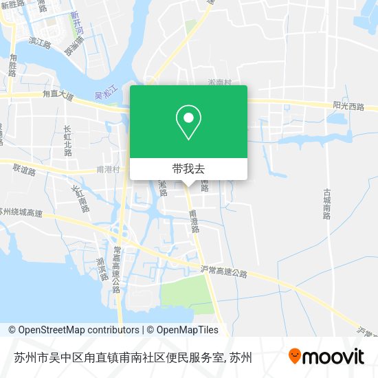 苏州市吴中区甪直镇甫南社区便民服务室地图