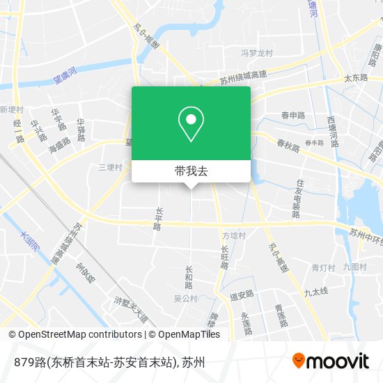 879路(东桥首末站-苏安首末站)地图