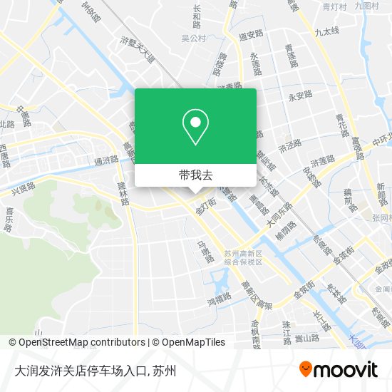 大润发浒关店停车场入口地图