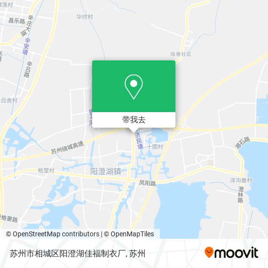 苏州市相城区阳澄湖佳福制衣厂地图