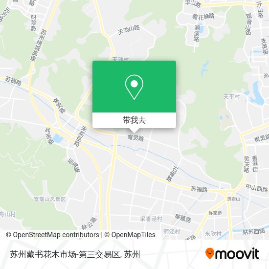 苏州藏书花木市场-第三交易区地图