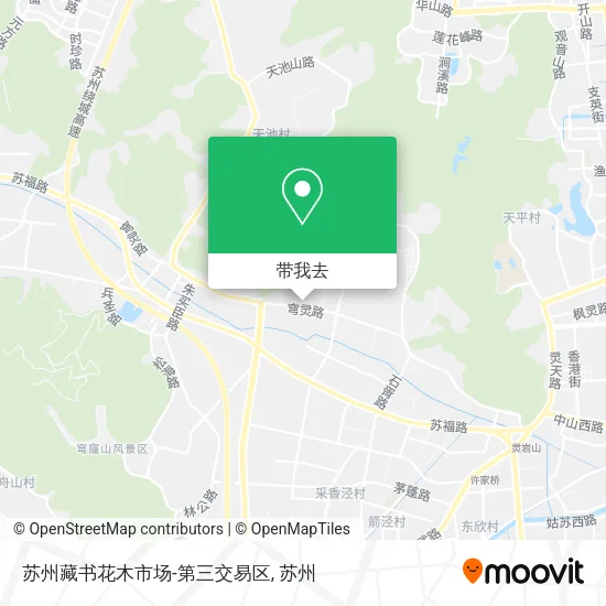 苏州藏书花木市场-第三交易区地图