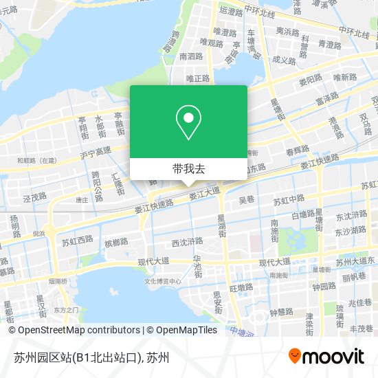 苏州园区站(B1北出站口)地图