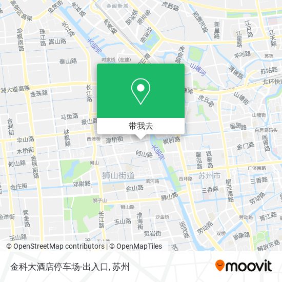 金科大酒店停车场-出入口地图