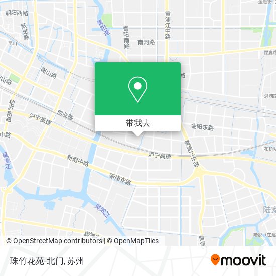 珠竹花苑-北门地图
