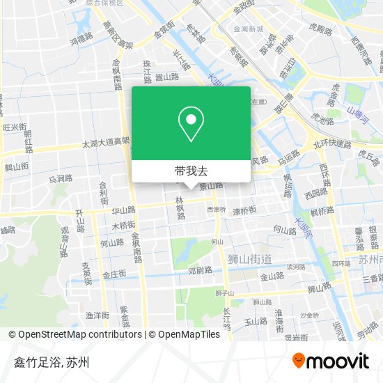 鑫竹足浴地图