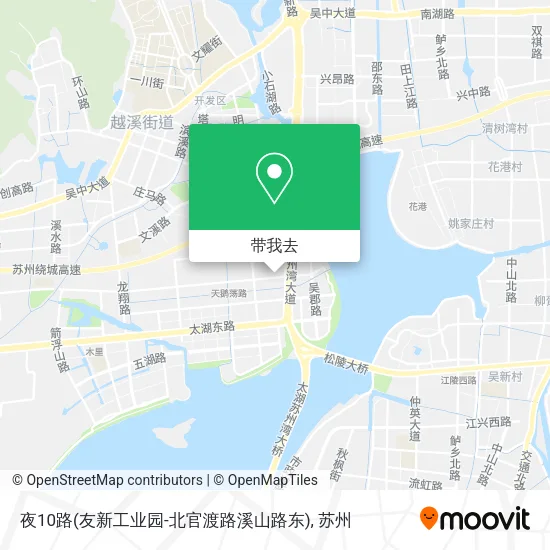 夜10路(友新工业园-北官渡路溪山路东)地图