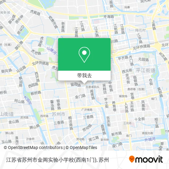 江苏省苏州市金阊实验小学校(西南1门)地图