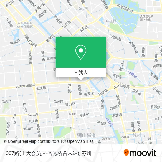 307路(正大会员店-杏秀桥首末站)地图