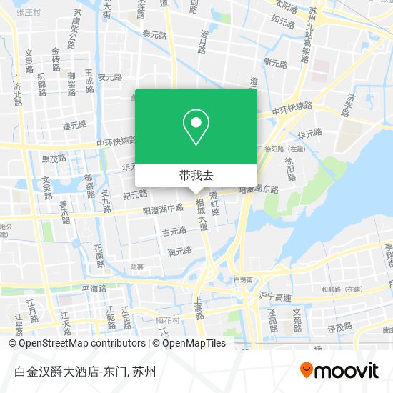 白金汉爵大酒店-东门地图