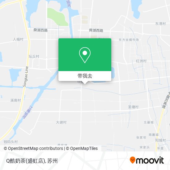 Q酷奶茶(盛虹店)地图