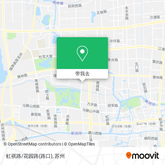 虹祺路/花园路(路口)地图