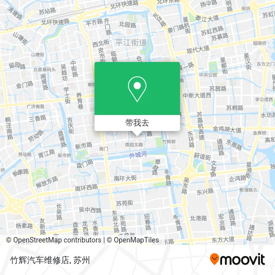 竹辉汽车维修店地图