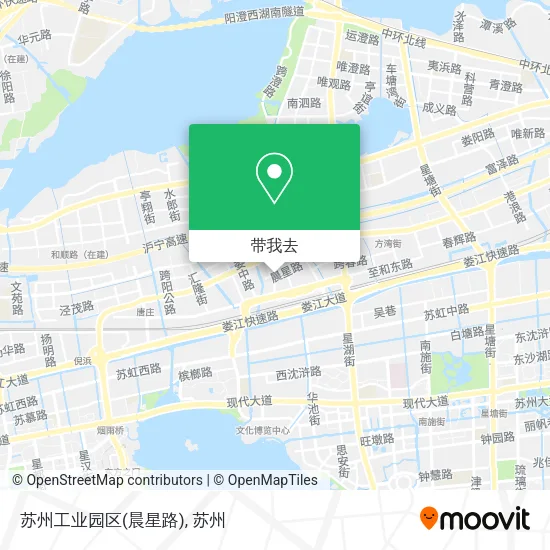 苏州工业园区(晨星路)地图